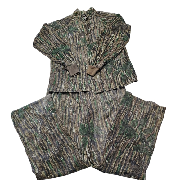 rattlers brand Other - Vtg Rare Rattlers Brand Real Tree Mesh Camo Men's Hunting Jacket & Pants Size L